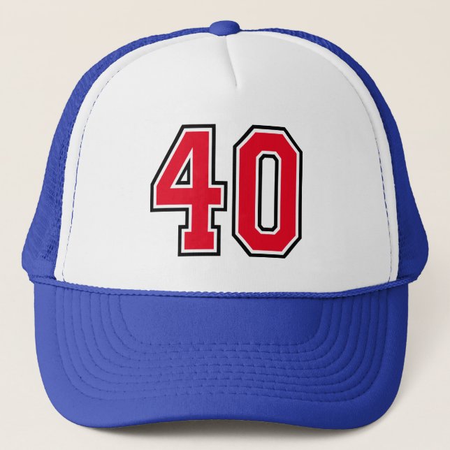 Classic 40th Birthday Party Trucker Hat (Front)