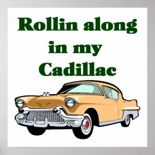 Classic 50's Cadillac Poster
