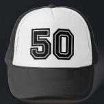 Classic 50th Birthday Party Trucker Hat<br><div class="desc">Milestone 50th Birthday Party Hat for a quinquagenarian headed over the hill</div>