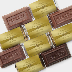 Classic 50th Golden Wedding Anniversary Hershey's  Miniatures