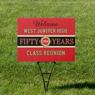 Classic 50th Reunion Celebration Sign