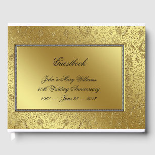 Classic 50th Wedding Anniversary Guestbook