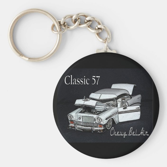 Classic 57 Chevy Bel Air Keychain