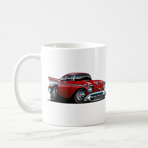 Classic 57 Hot Rod Cartoon Mug