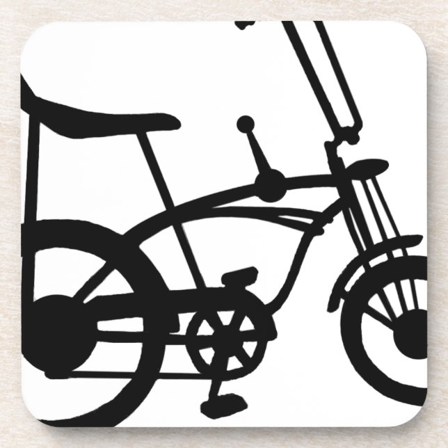 CLASSIC 60'S BIKE BICYLE SCHWINN STINGRAY BIKE BEVERAGE COASTER (Front)