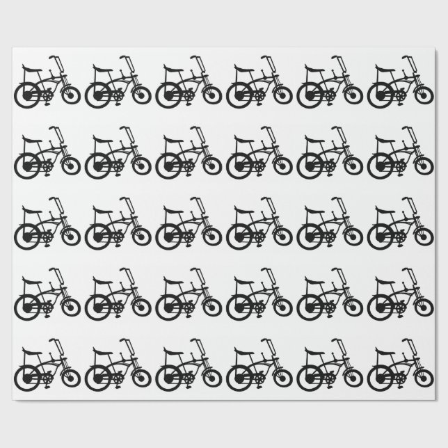 CLASSIC 60'S BIKE BICYLE SCHWINN STINGRAY BIKE WRAPPING PAPER (Seam)