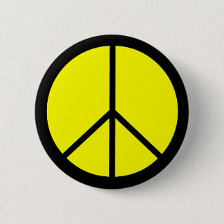 Classic 60s Groovy Peace Symbol Pinback Button