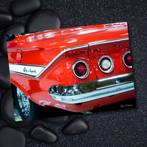 Classic 61 Chevy Impala Car Photography Card