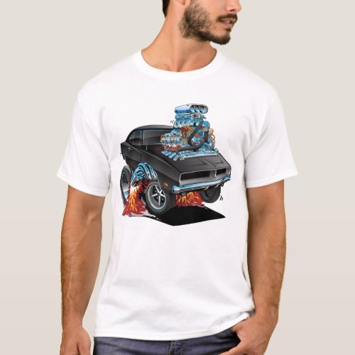 Classic 69 American Muscle Car Cartoon T_Shirt