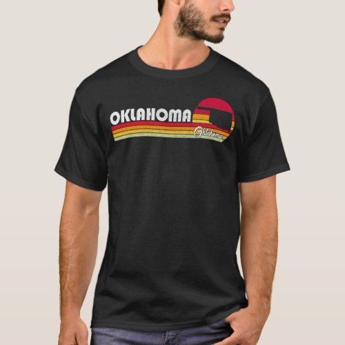 Classic 70s 80s Souvenir Vintage Retro Oklahoma Ci T_Shirt