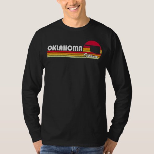 Classic 70s 80s Souvenir Vintage Retro Oklahoma Ci T_Shirt