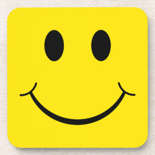 Classic 70's Yellow Happy Face Drink Coaster