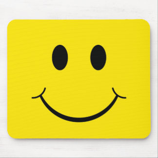 Classic 70's Yellow Happy Face Mouse Pad