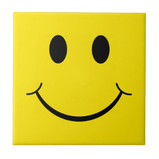 Classic 70's Yellow Happy Face Tile