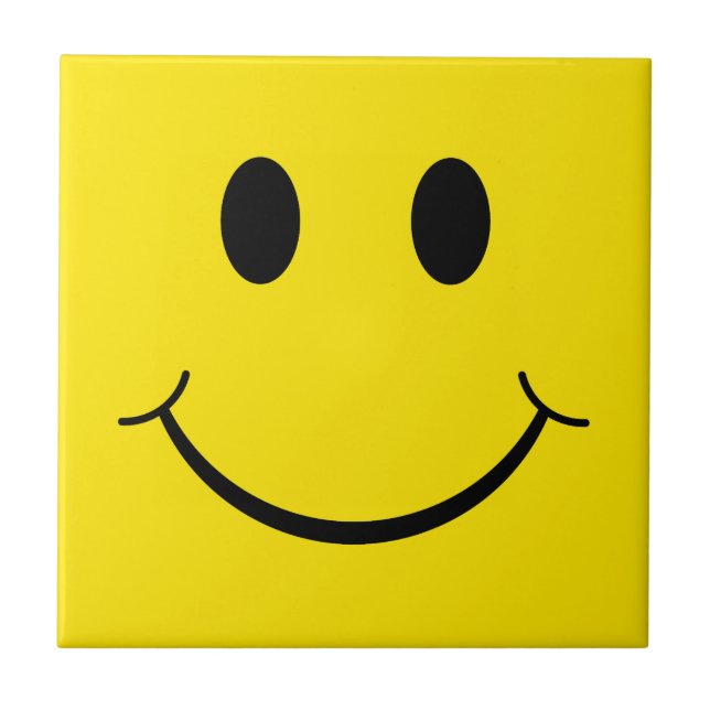 Classic 70's Yellow Happy Face Tile (Front)