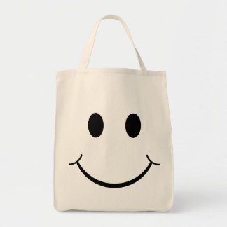 Classic 70's Yellow Happy Face Tote Bag