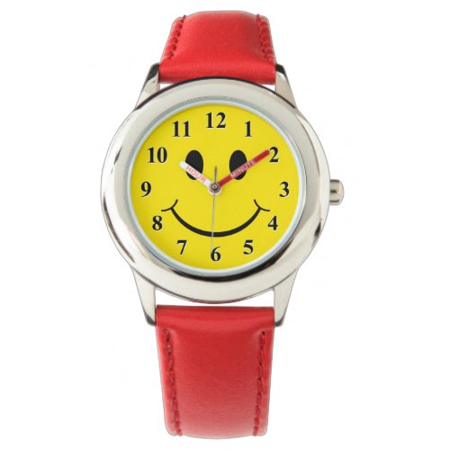 Classic 70s Yellow Happy Face Watch