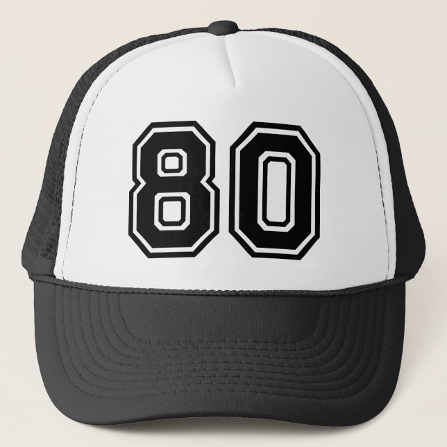 Classic 80th Birthday Party Trucker Hat (Front)
