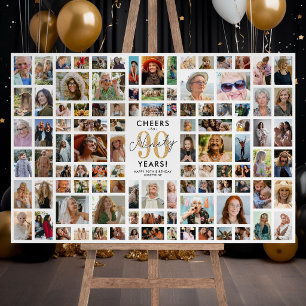 Classic 90th Birthday Photo Tribute Board