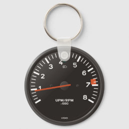 Classic 911 rev counter (old air-cooled car) keychain