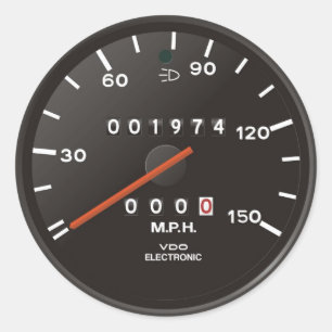 Classic 911 speedometer (old air-cooled car) classic round sticker