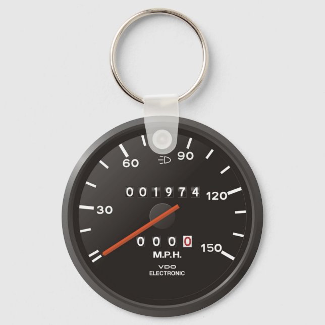 Classic 911 speedometer (old air-cooled car) keychain (Front)