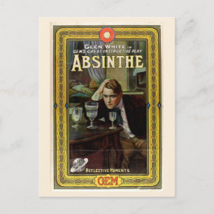Classic Absinthe Poster Postcard
