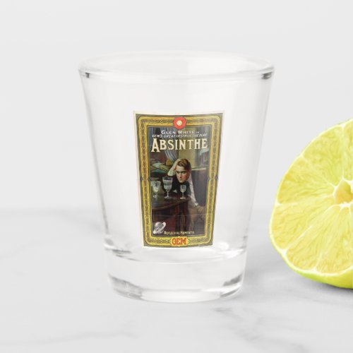 Classic Absinthe Poster Shot Glass