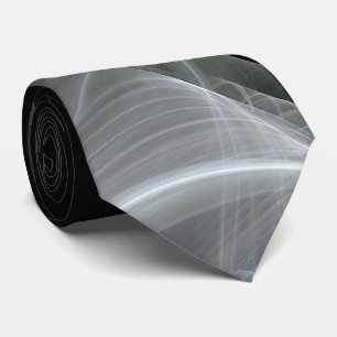 Classic Abstract Elegant Red/Black Fractal Necktie