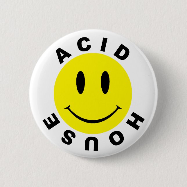 Classic Acid House Button (Front)