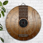 Classic Acoustic Guitar Dart Board<br><div class="desc">Classic acoustic guitar design for your custom dartboard</div>