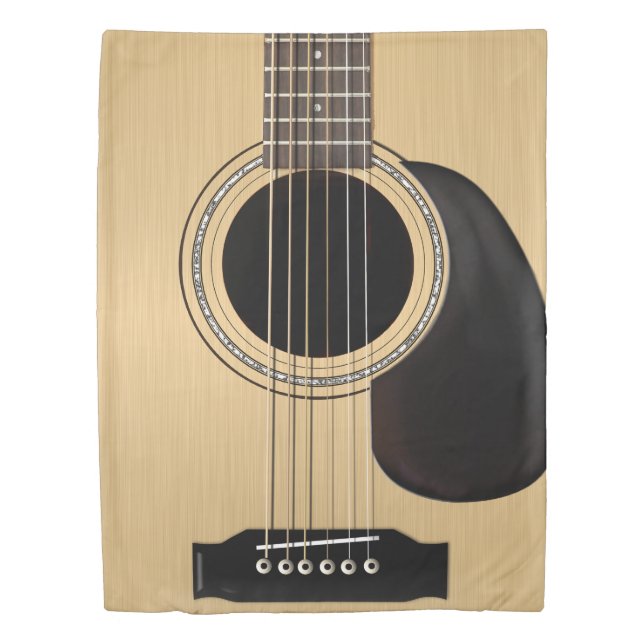 Classic Acoustic Guitar Duvet Cover (Front)