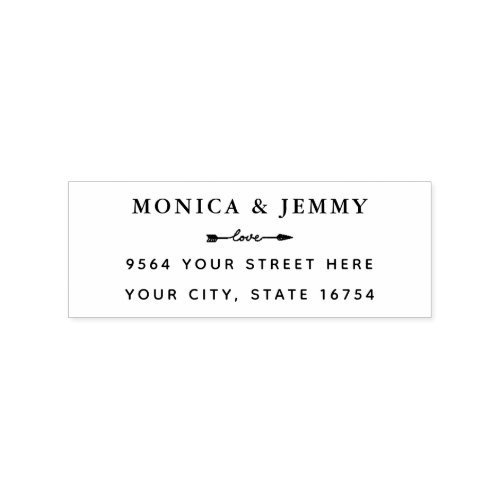  Classic Address Self Inking Custom Rubber Stamp