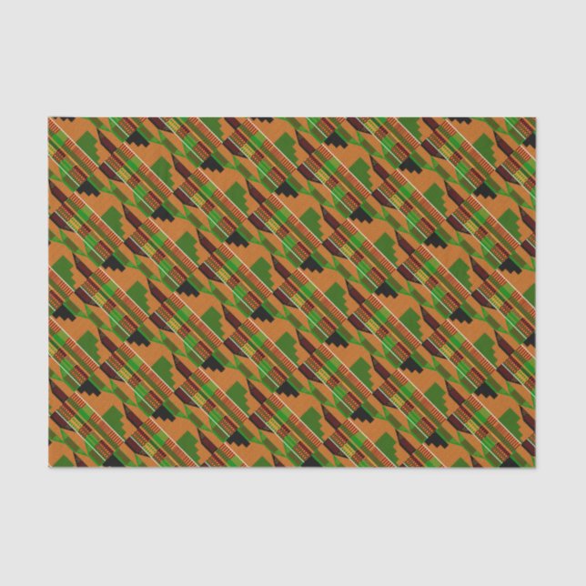 Classic African Kente K01 Angle Tissue Paper (Front)