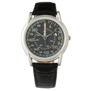 Classic Aircraft Air Speed Indicator Watch