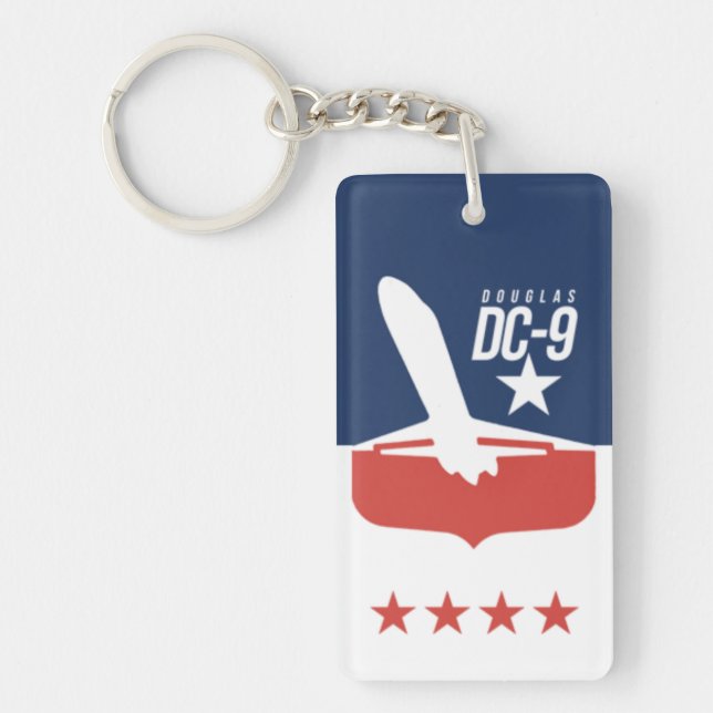 Classic Airline Airplane Keychain (Front)