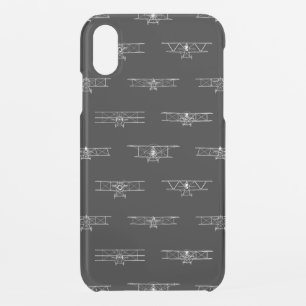 Classic Airplanes Pattern Vintage Plane Art Custom iPhone XR Case