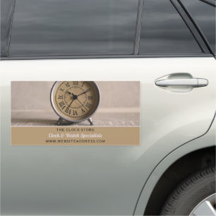 Classic Alarm Clock, Horologist Car Magnet