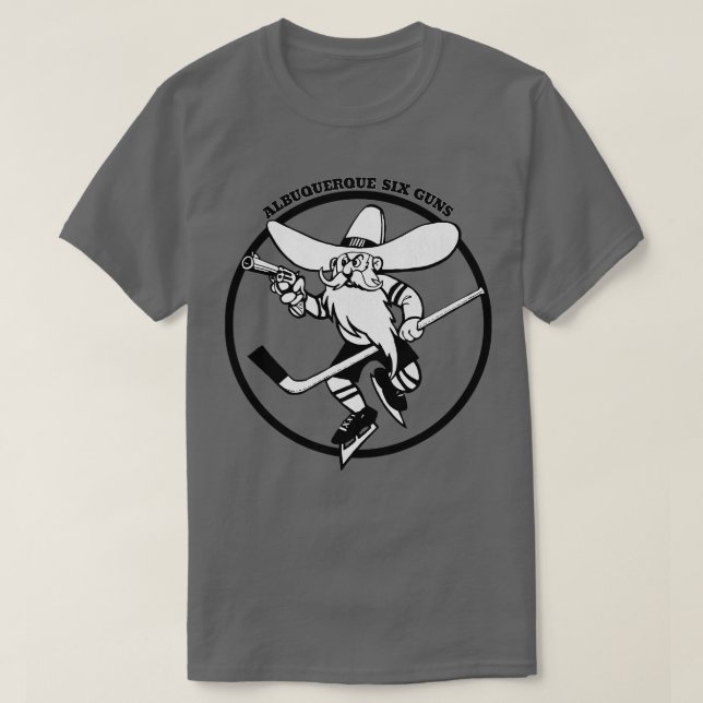 Classic Albuquerque Six Guns Hockey 1973  3 T-Shirt (Design Front)