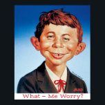 Classic Alfred Poster<br><div class="desc">A full color poster of Alfred E. Neuman's first appearance on a MAD cover. Illustrated by Norman Mingo. From the cover of #30.</div>
