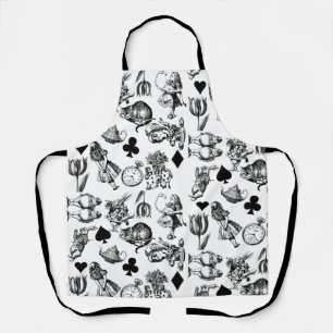 Classic Alice adventures in wonderland characters Apron