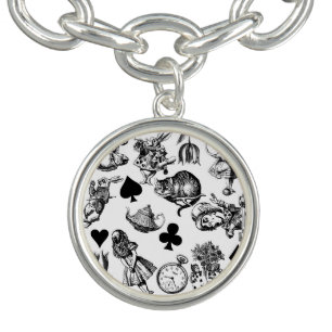 Classic Alice adventures in wonderland characters Bracelet