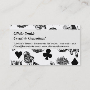 Classic Alice adventures in wonderland characters Business Card