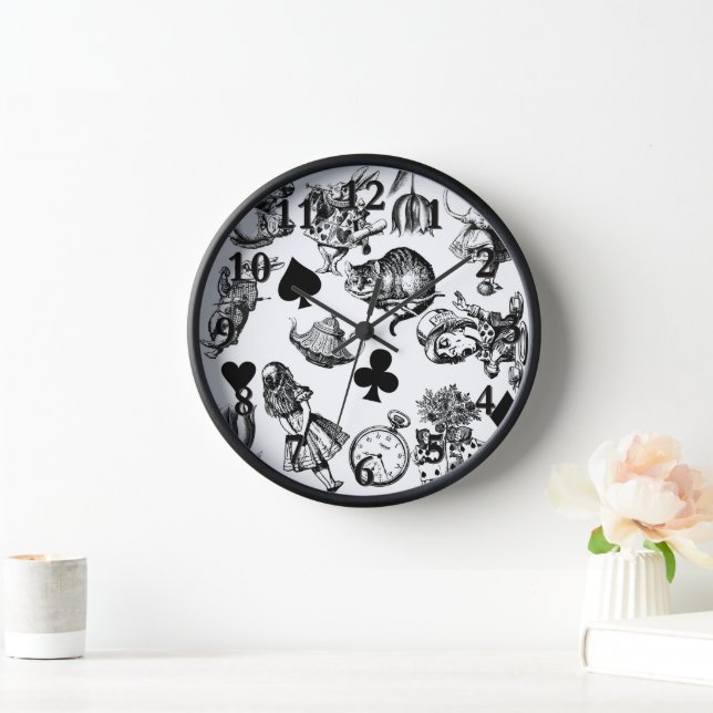Classic Alice adventures in wonderland characters Clock (Home)