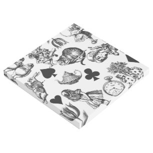 Classic Alice adventures in wonderland characters Gallery Wrap
