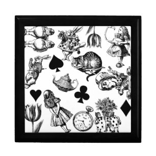Classic Alice adventures in wonderland characters Gift Box