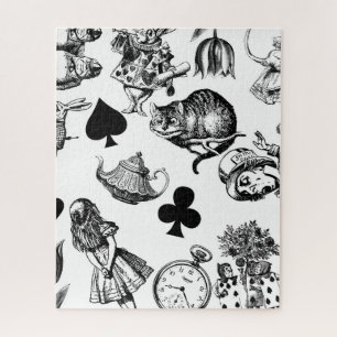 Classic Alice adventures in wonderland characters Jigsaw Puzzle