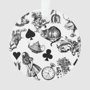 Classic Alice adventures in wonderland characters Ornament