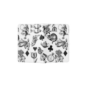 Classic Alice adventures in wonderland characters Passport Holder