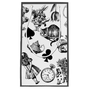 Classic Alice adventures in wonderland characters Small Gift Bag